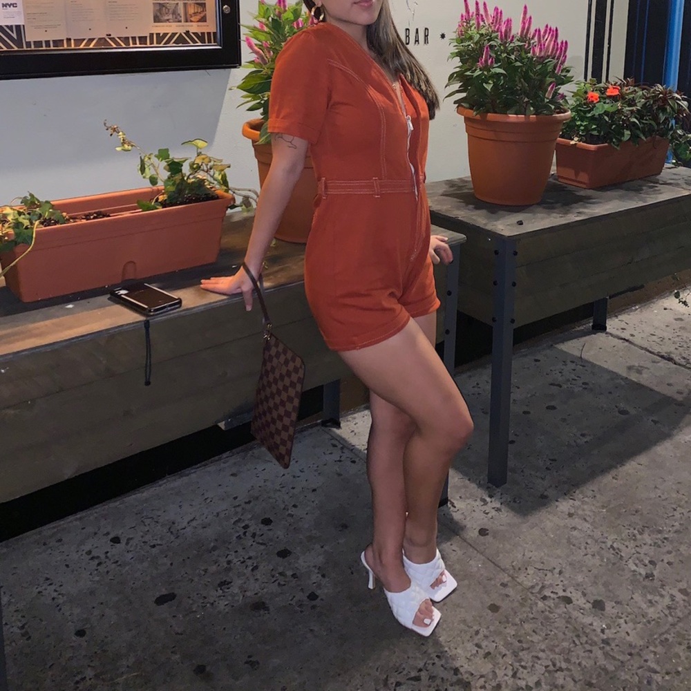 PLT Stitched Zipper Romper